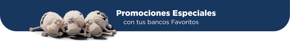 Promociones Especiales con tus bancos favoritos, banner.