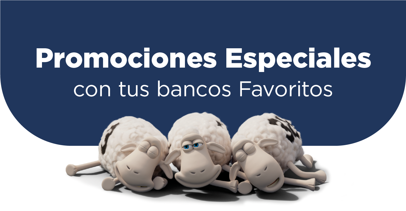 Promociones Especiales con tus bancos favoritos, banner.
